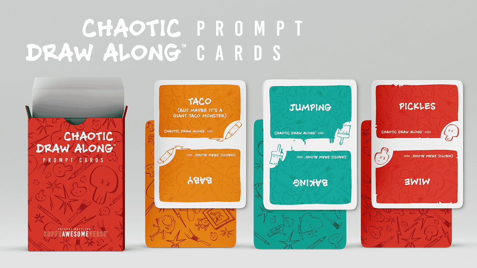 Chaotic Draw Along deck box with some featured cards.